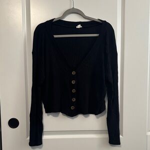 Garage Women’s Black Button-Up Cardigan